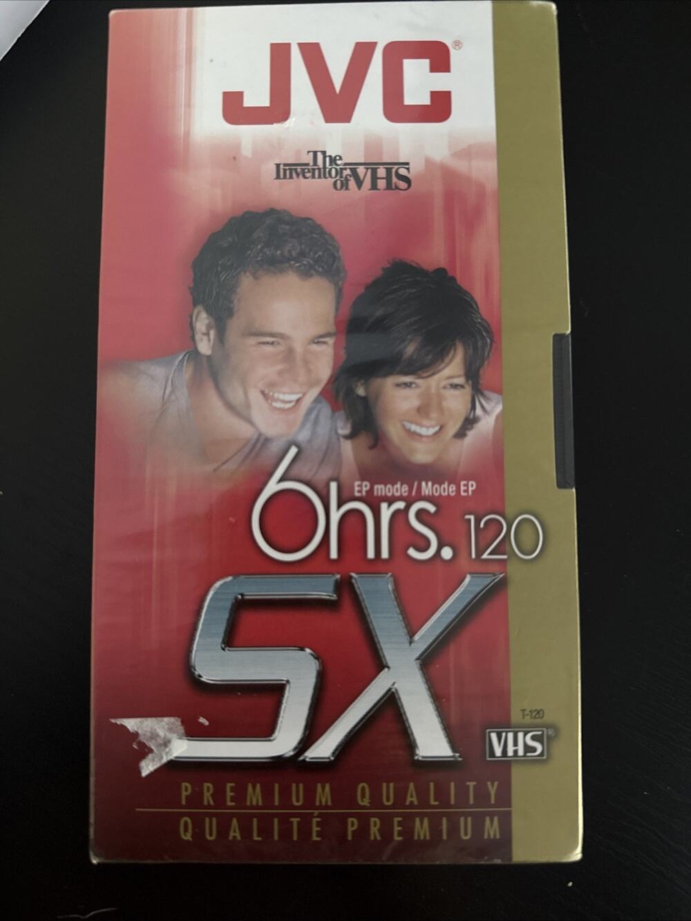 VHS Tape Blank 6 Hour SX 120 JVC NEW SEALED
